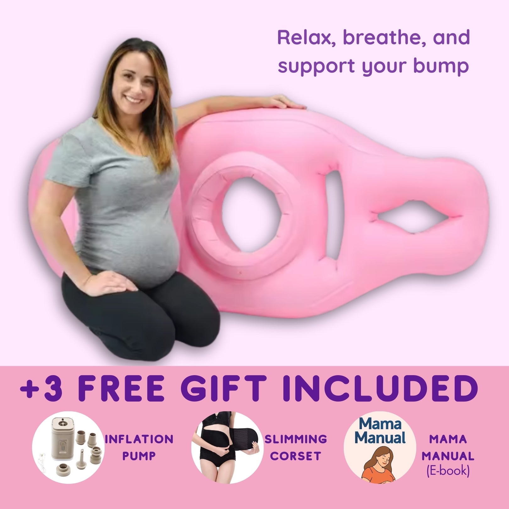 BabyCush™ Pregnant Inflatable Pillow
